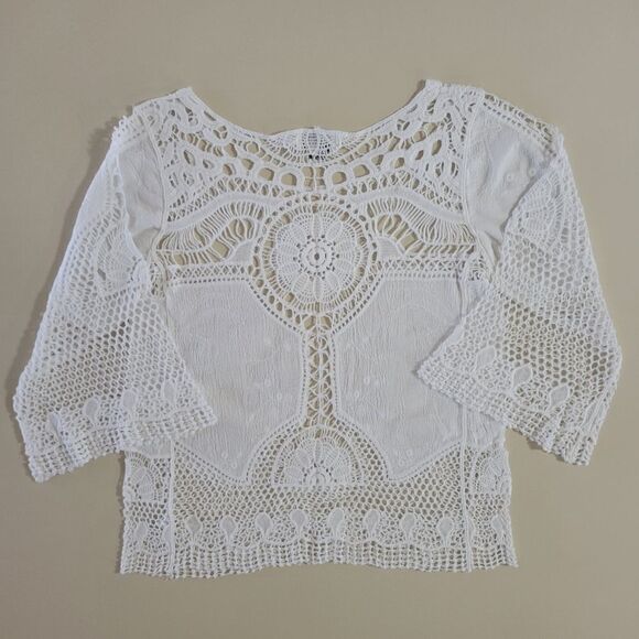 Arianna by Howard's White Cotton Boho Tunic - Picture 10 of 10